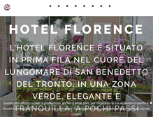 Tablet Screenshot of hotelflorencemare.it